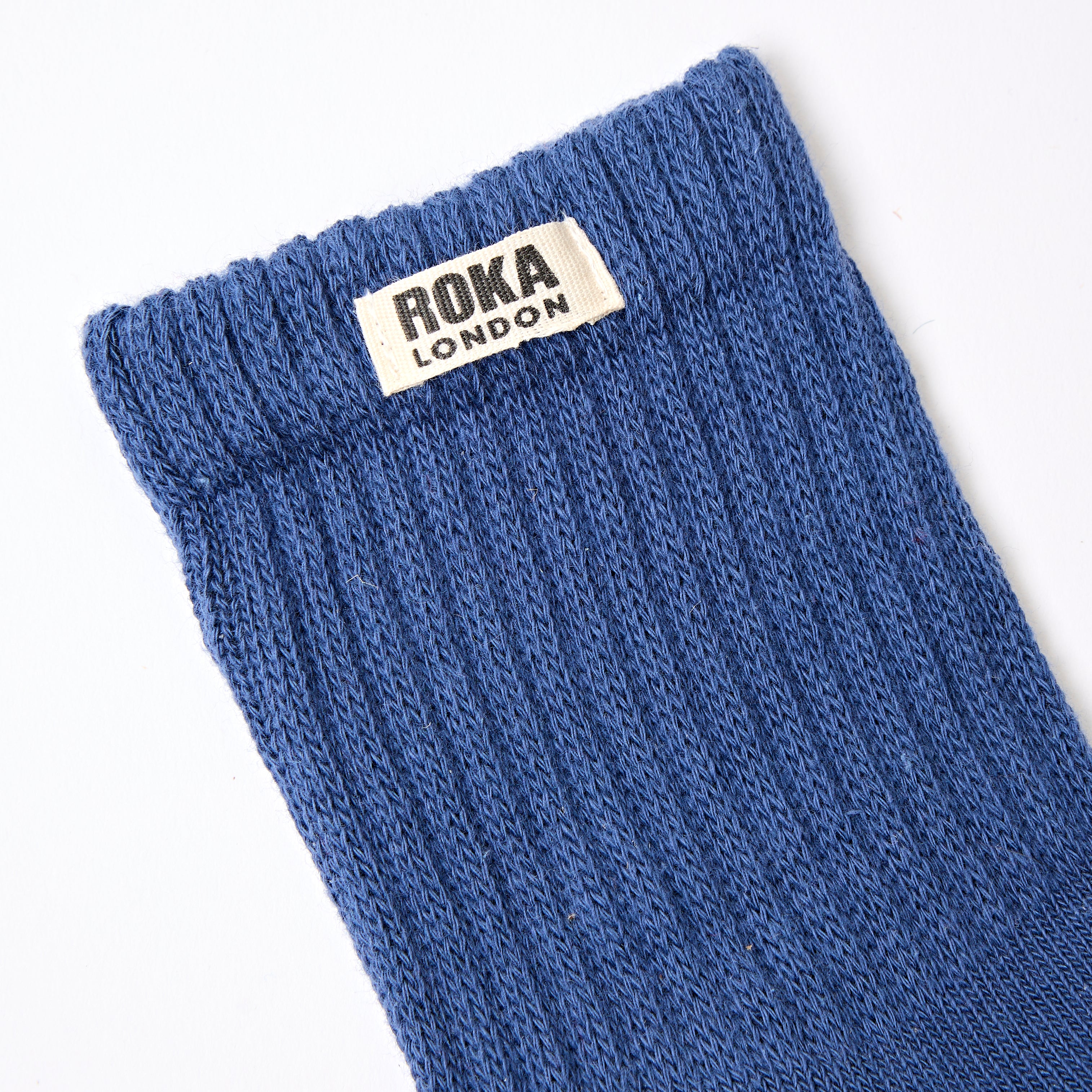 Roka London Windsor sokker coastal blue 36-42 økologisk