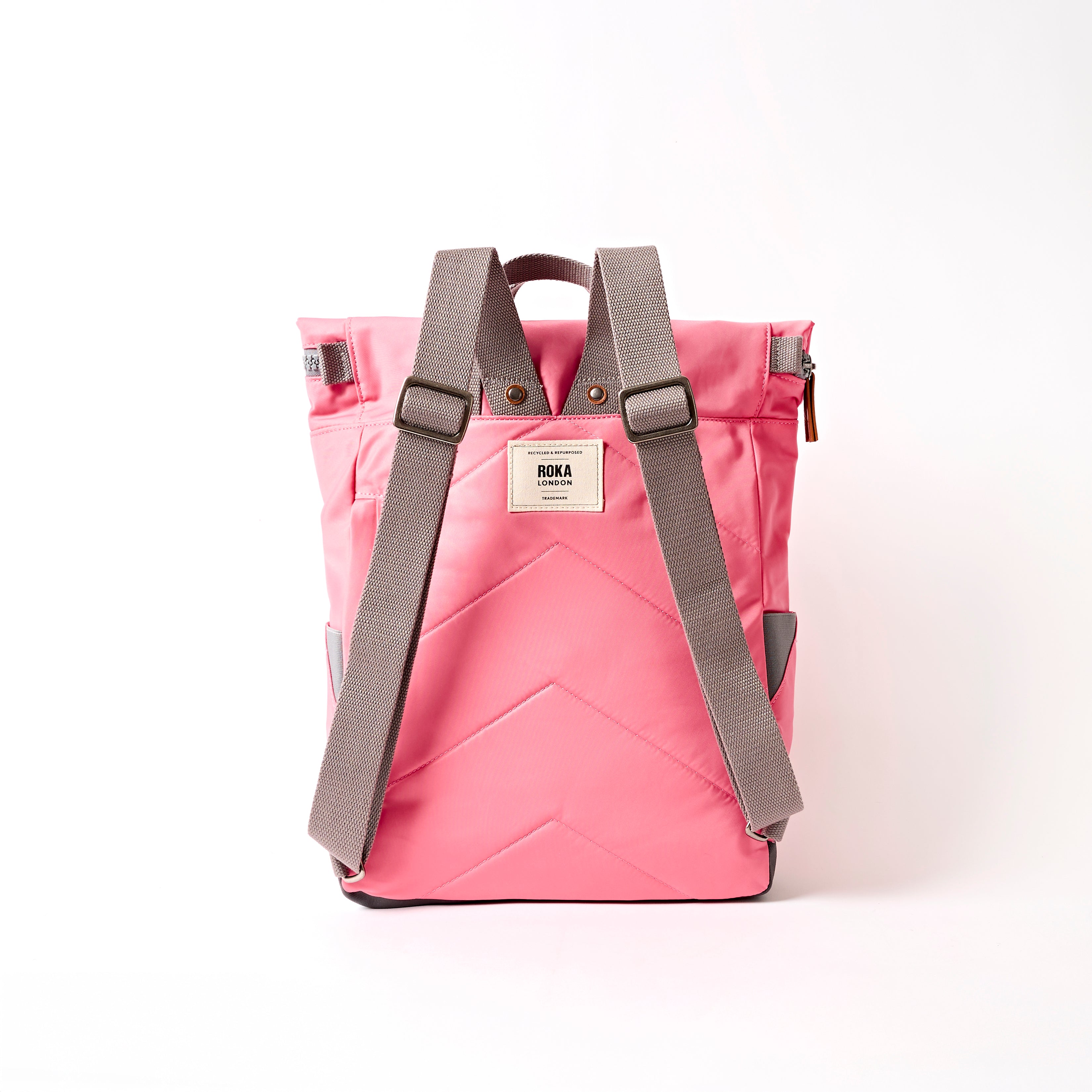 Roka London Canfield ryggsekk Pink Lemonade rulltopp 16,4L