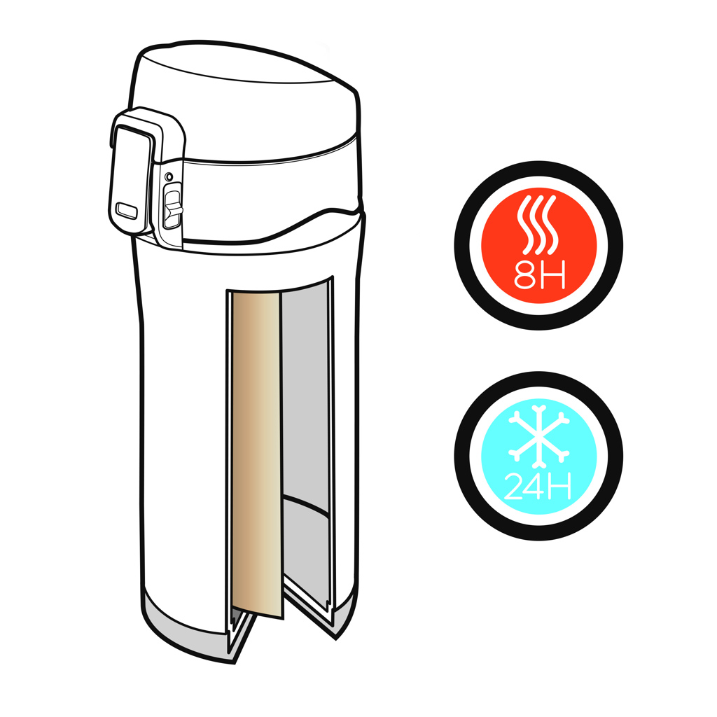 Swiss Peak Elite termokopp 300 ml svart kobber