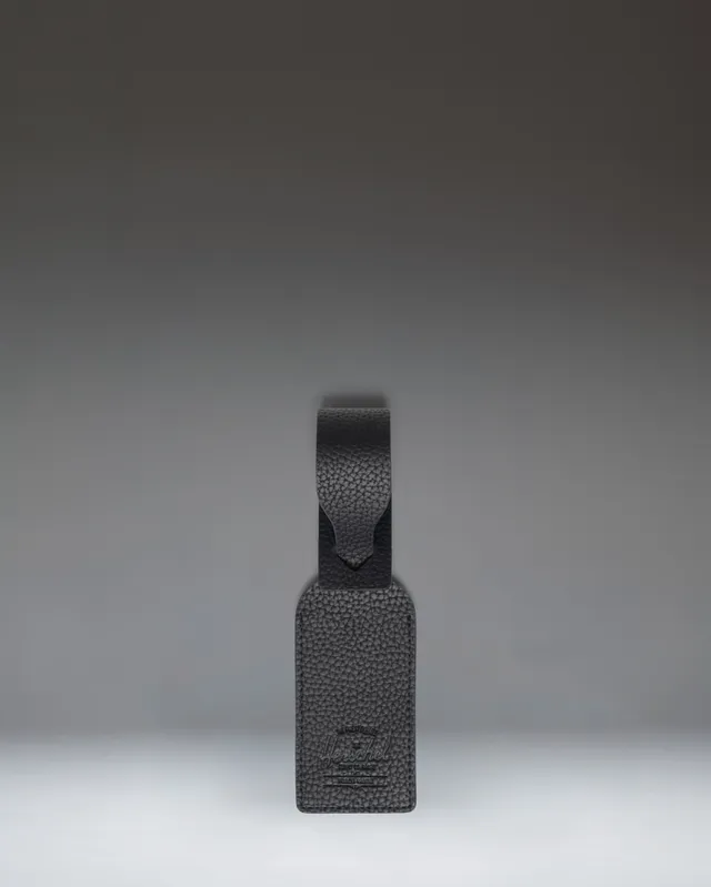 Herschel Luggage Tag bagasjelapp svart kunstlær