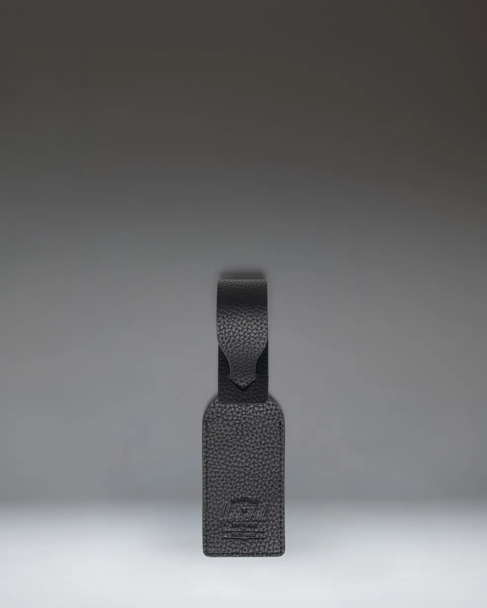 Herschel Luggage Tag bagasjelapp svart kunstlær