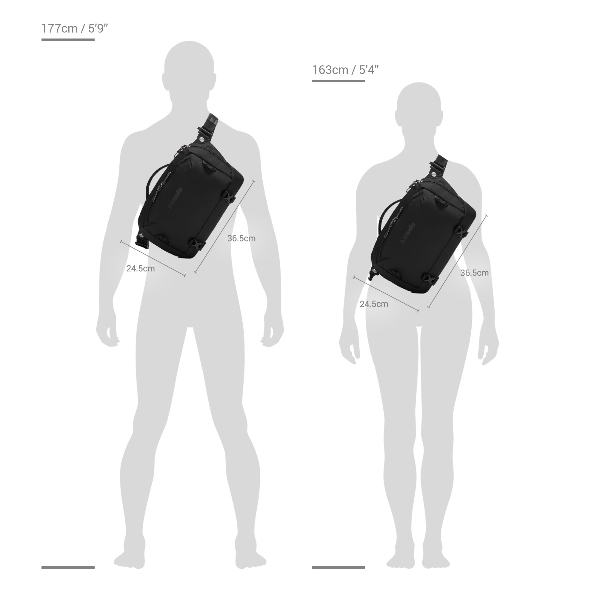 Pacsafe EXP skulderveske 13" hybrid tyverisikker