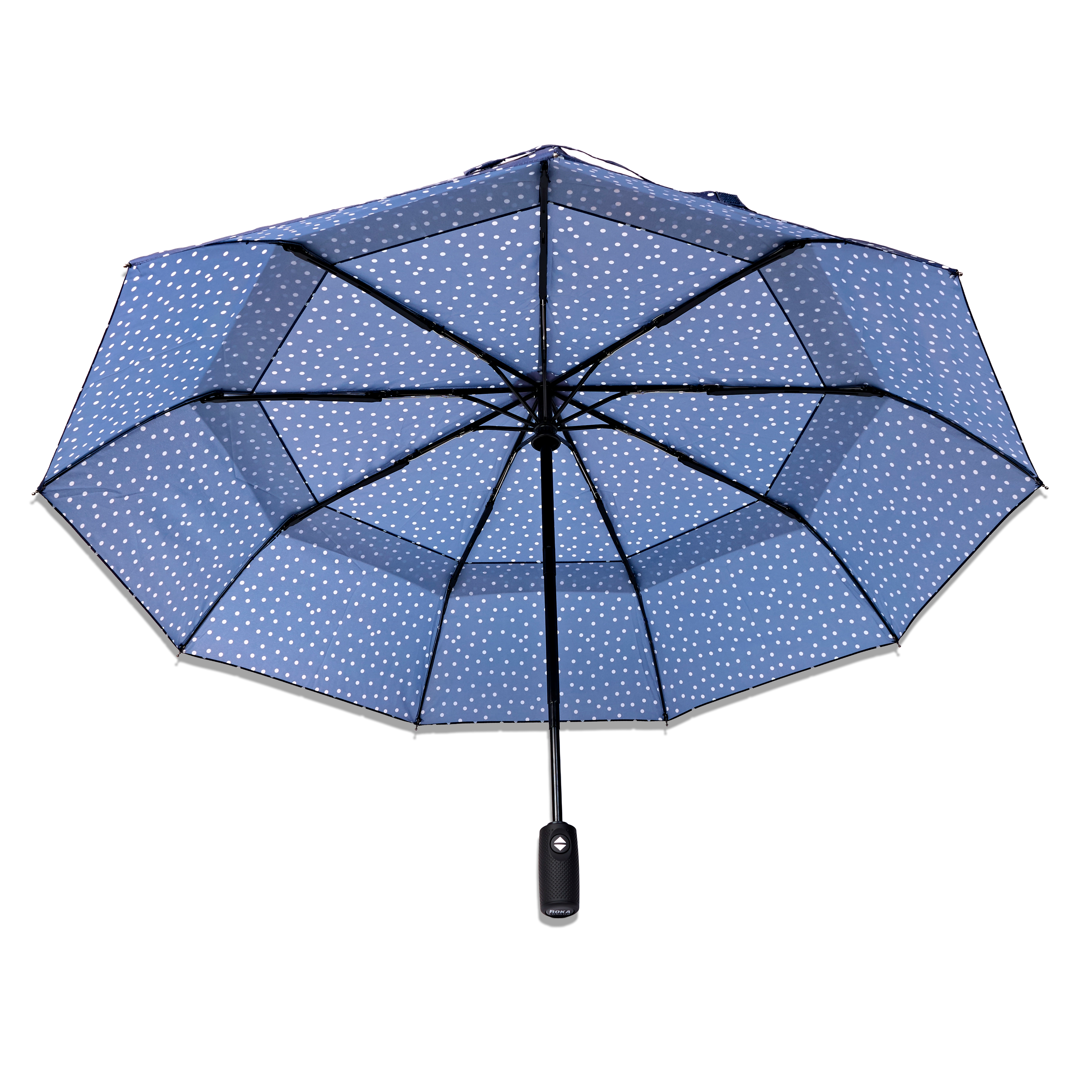 Roka London Waterloo paraply Polka Dot medium
