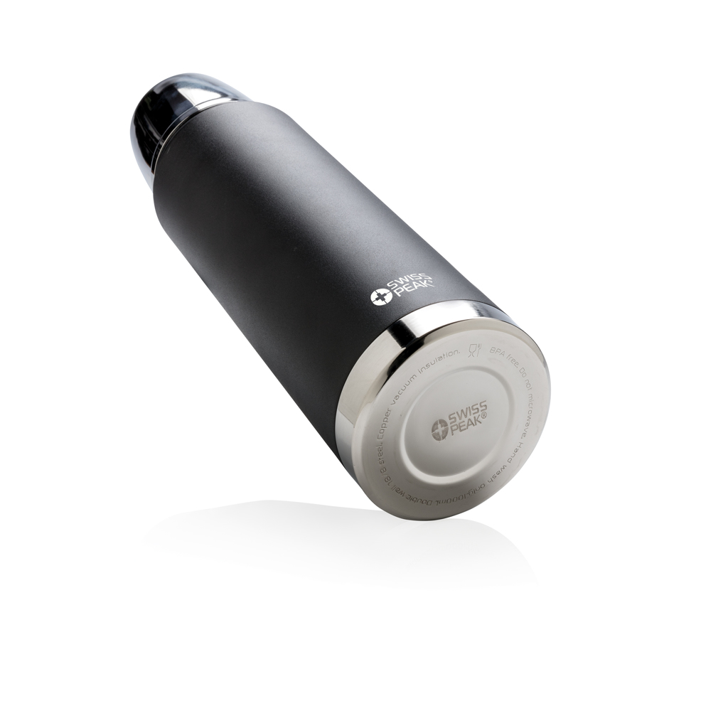 Swiss Peak Elite termos 1 liter svart kobberisolert
