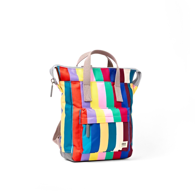 Roka London Bantry ryggsekk Small stripete 7,4 liter