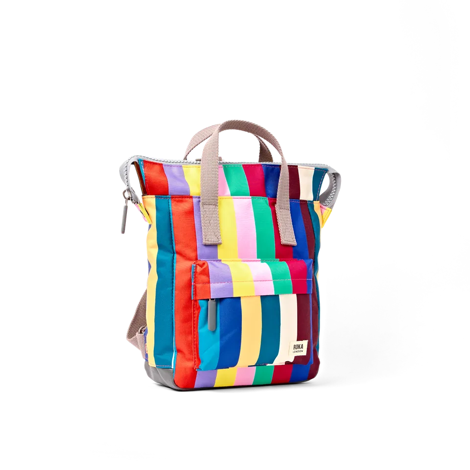 Roka London Bantry ryggsekk Small stripete 7,4 liter