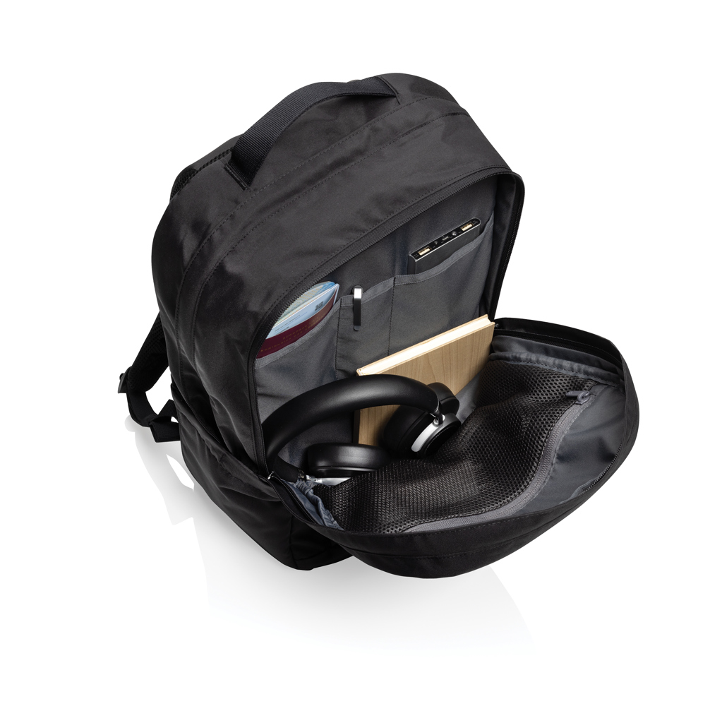 Swiss Peak Edin Aware ryggsekk svart 15,6" RPET