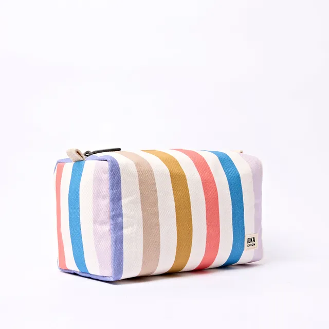 Roka London Maygrove toalettmappe pastel stripe small 4,8 L