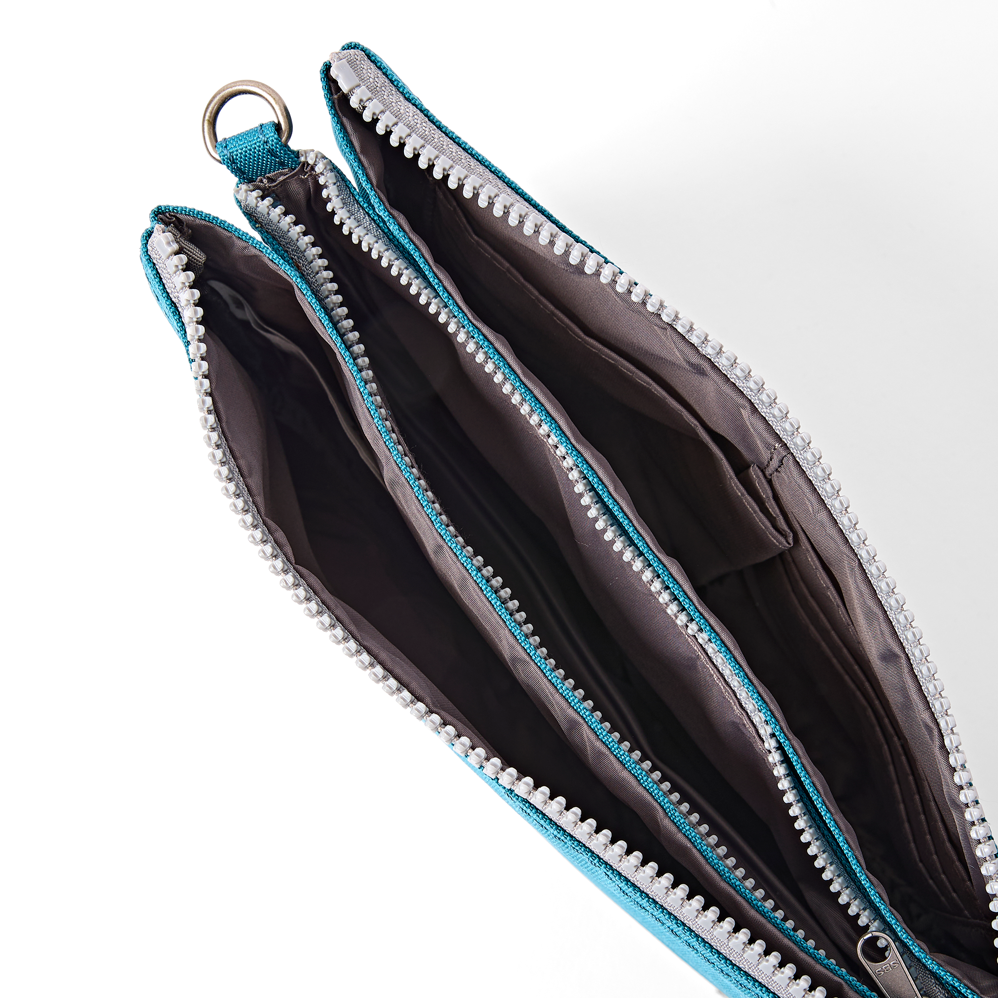 Roka London Carnaby XL skulderveske deep teal crossbody