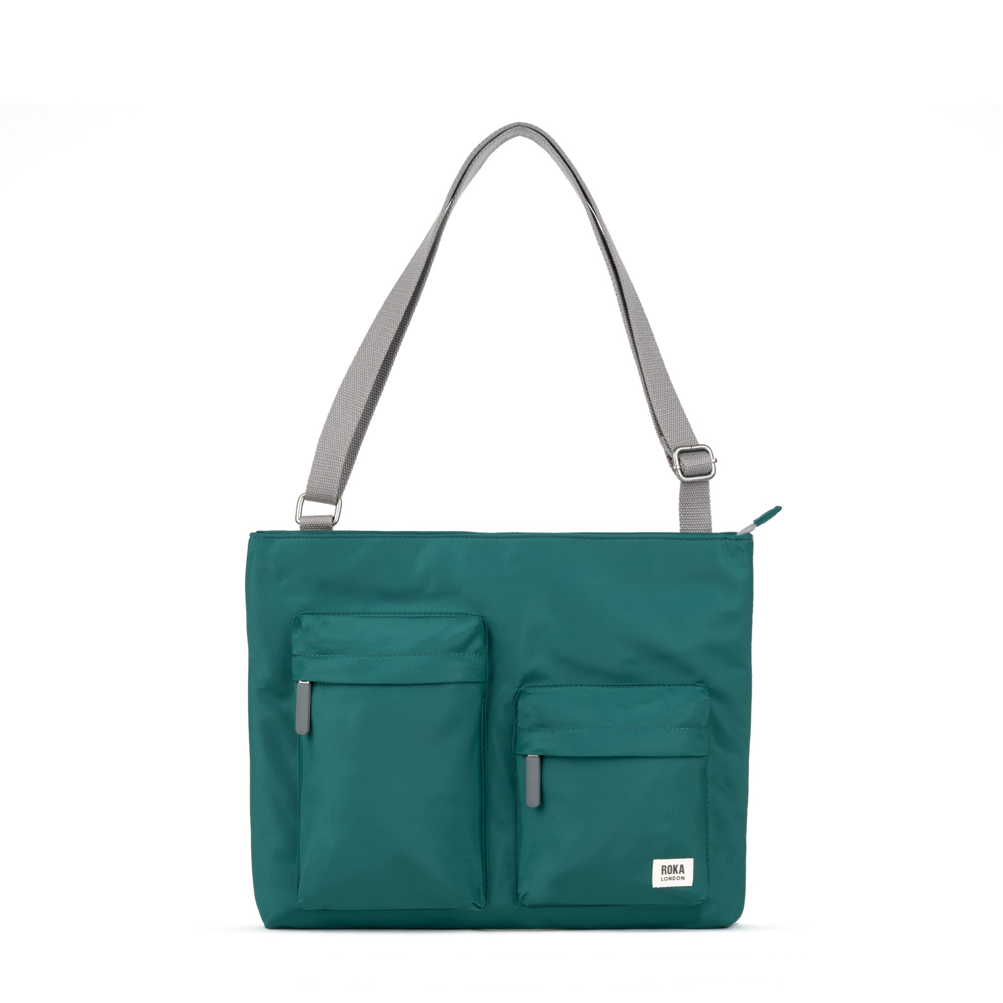 Roka Moorgate Messenger skulderveske Teal Medium 3,2L