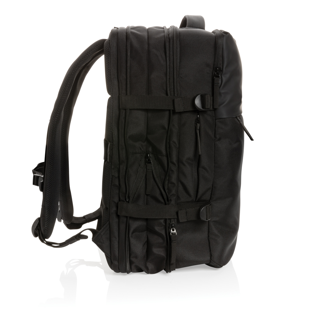 Swiss Peak Aware RPET 15,6" ryggsekk svart ekspanderbar weekend