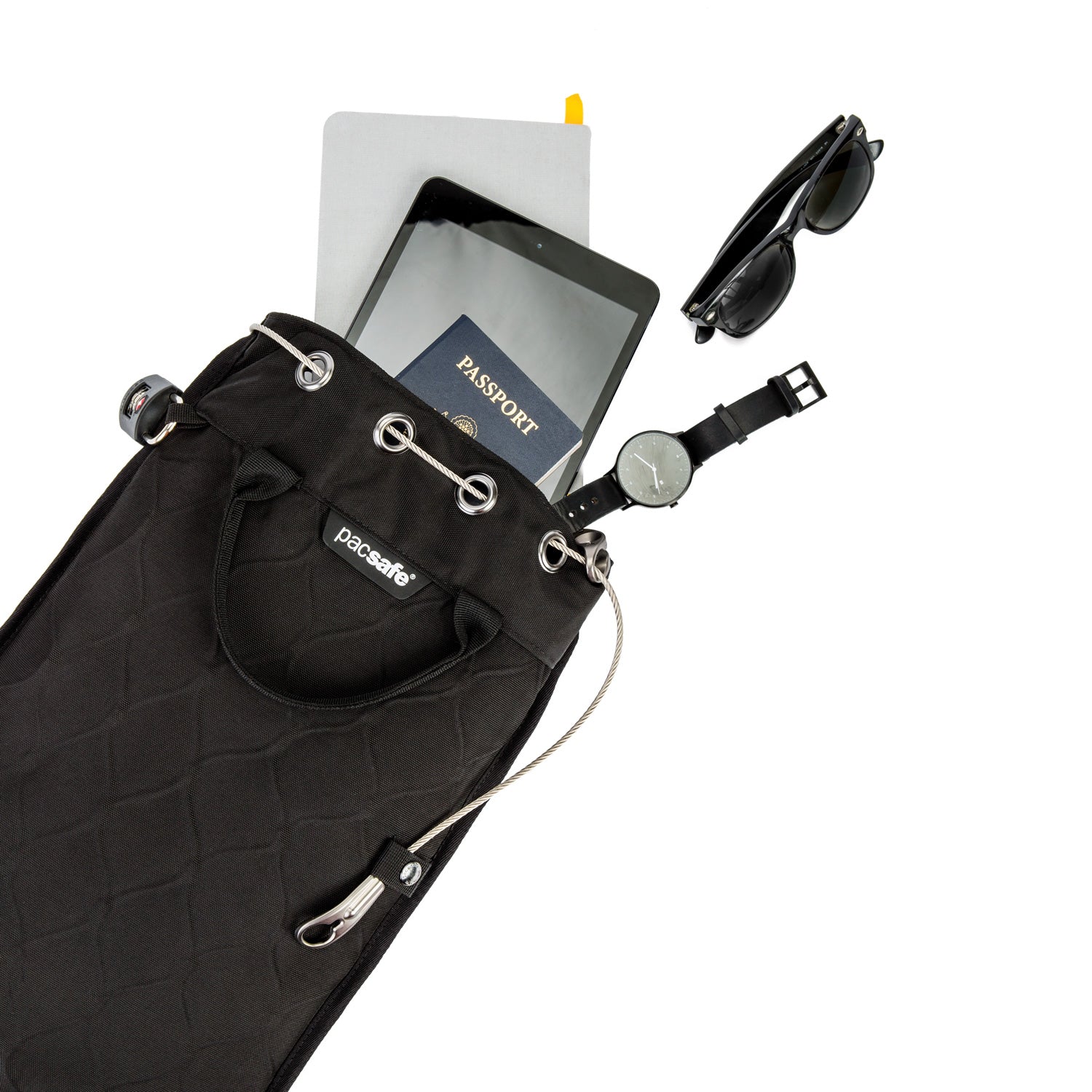 Pacsafe Travelsafe bærbar safe 3 liter svart