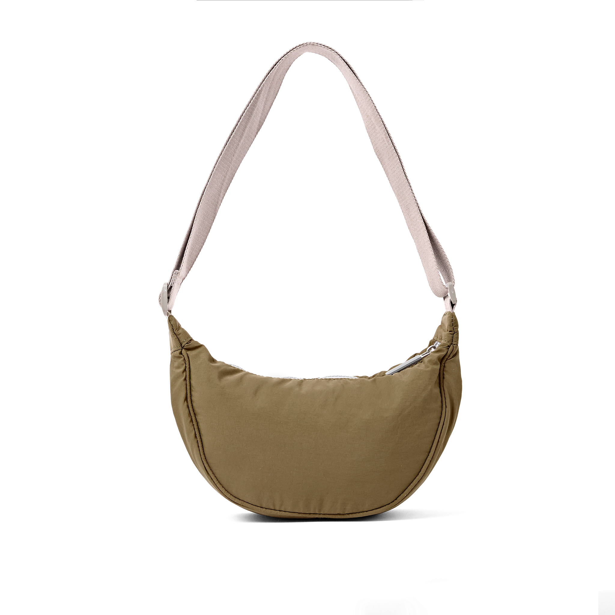 Roka London Farringdon Half Moon Bag veske Moss Small vattert