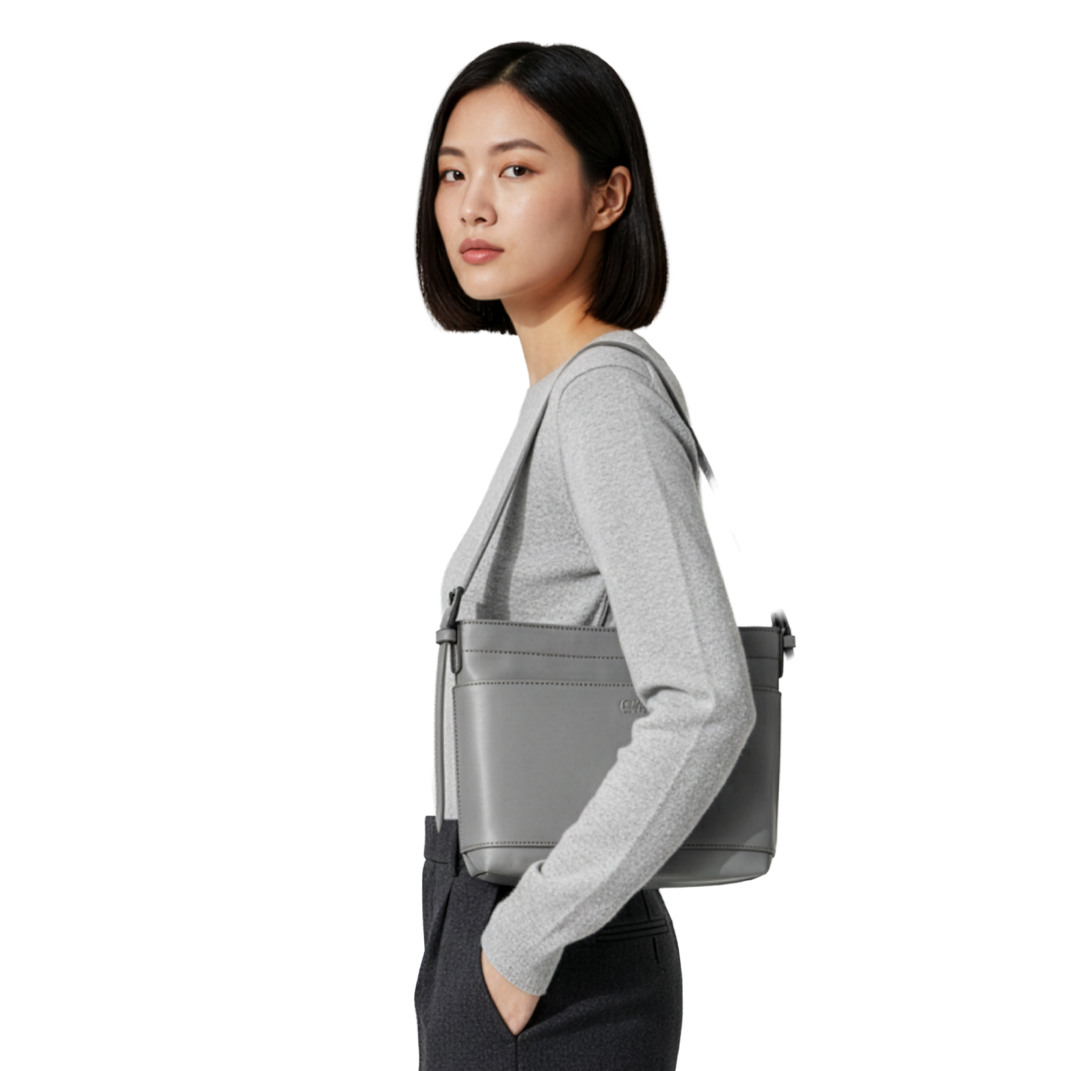KIWEE Mini Tote totebag grå 3 L iPad mini