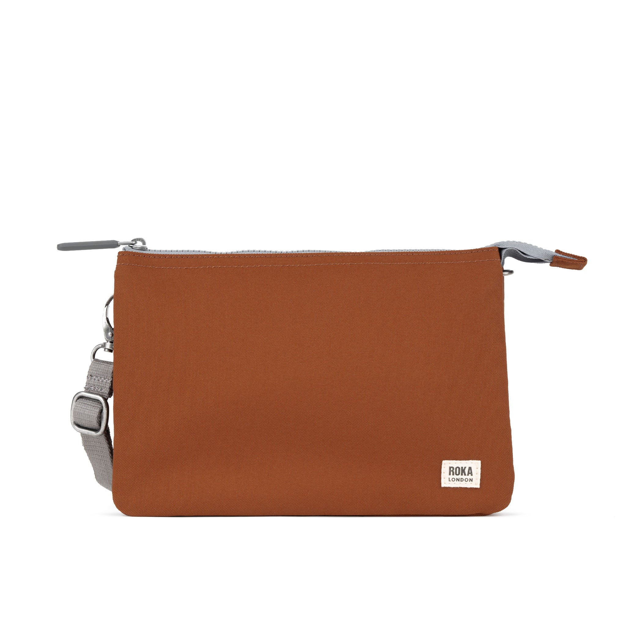 Roka London Carnaby XL crossbody veske 0,5 liter bran