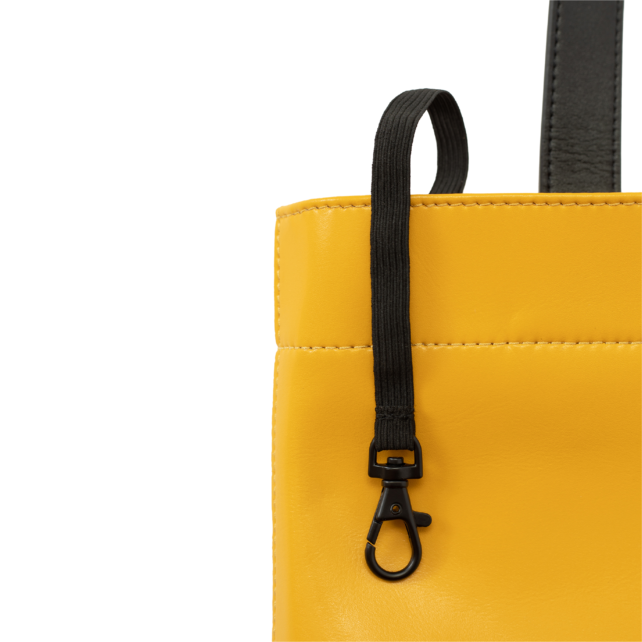 KIWEE Tote Bag handlenett Yellow 6,5L resirkulert skinn