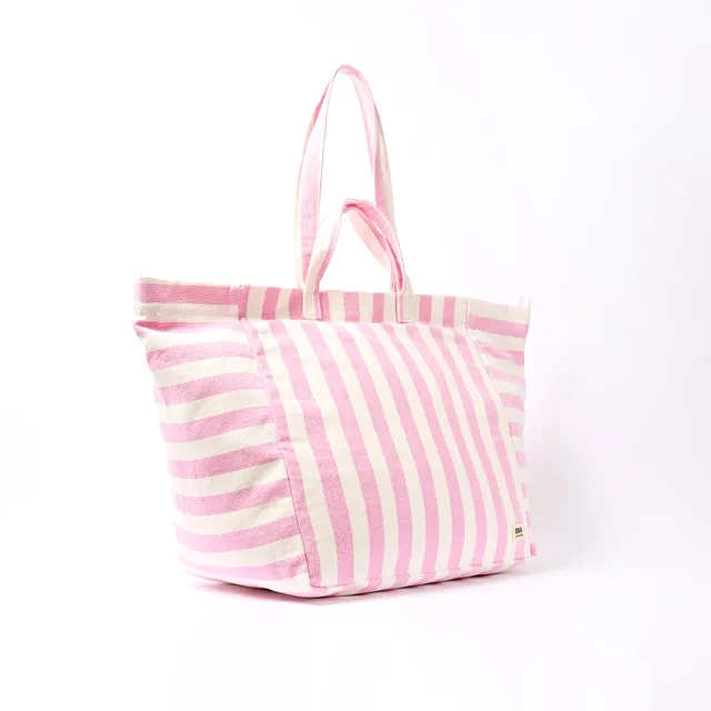 Roka London Marylebone Large toteveske Sherbet Stripe 43 liter