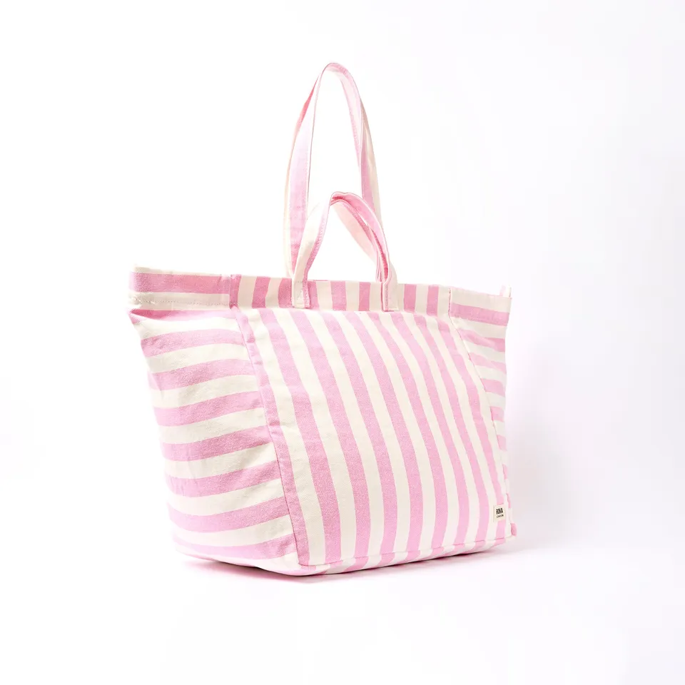 Roka London Marylebone Large toteveske Sherbet Stripe 43 liter