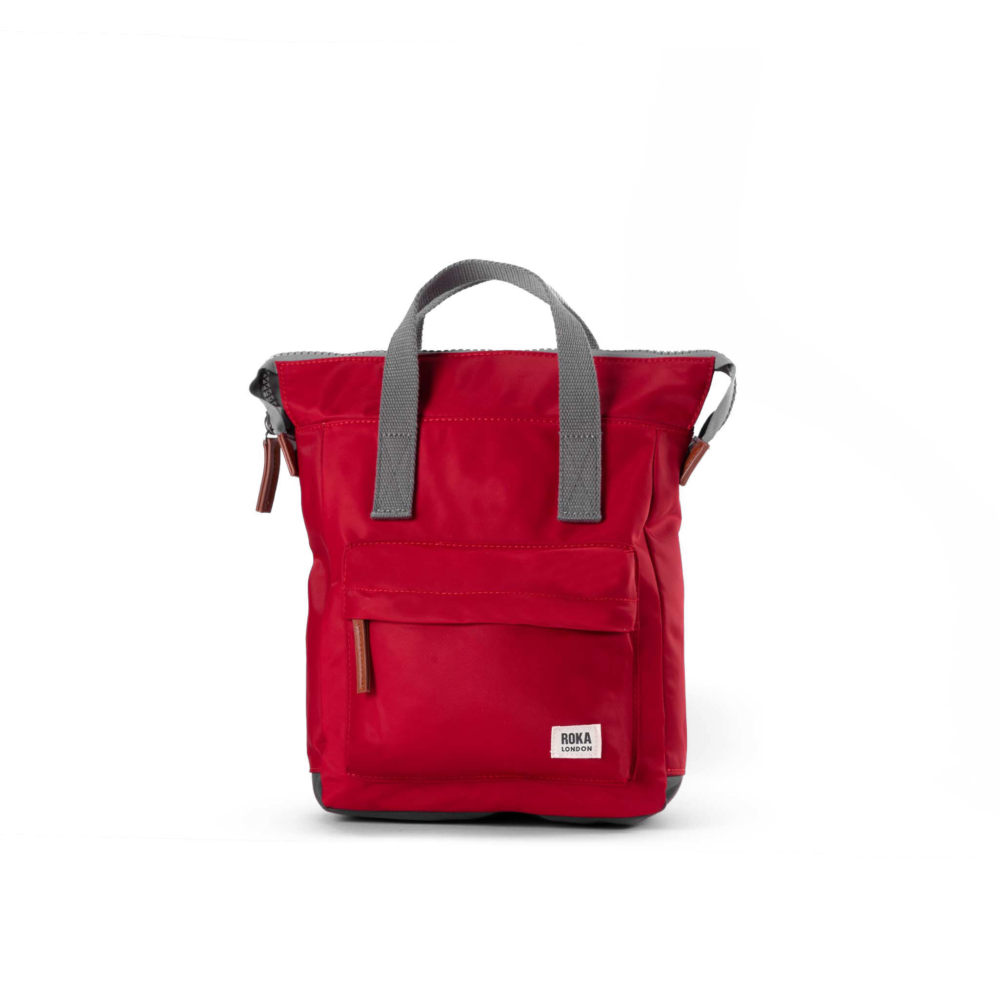 Roka London Bantry Cranberry ryggsekk resirkulert 14 liter