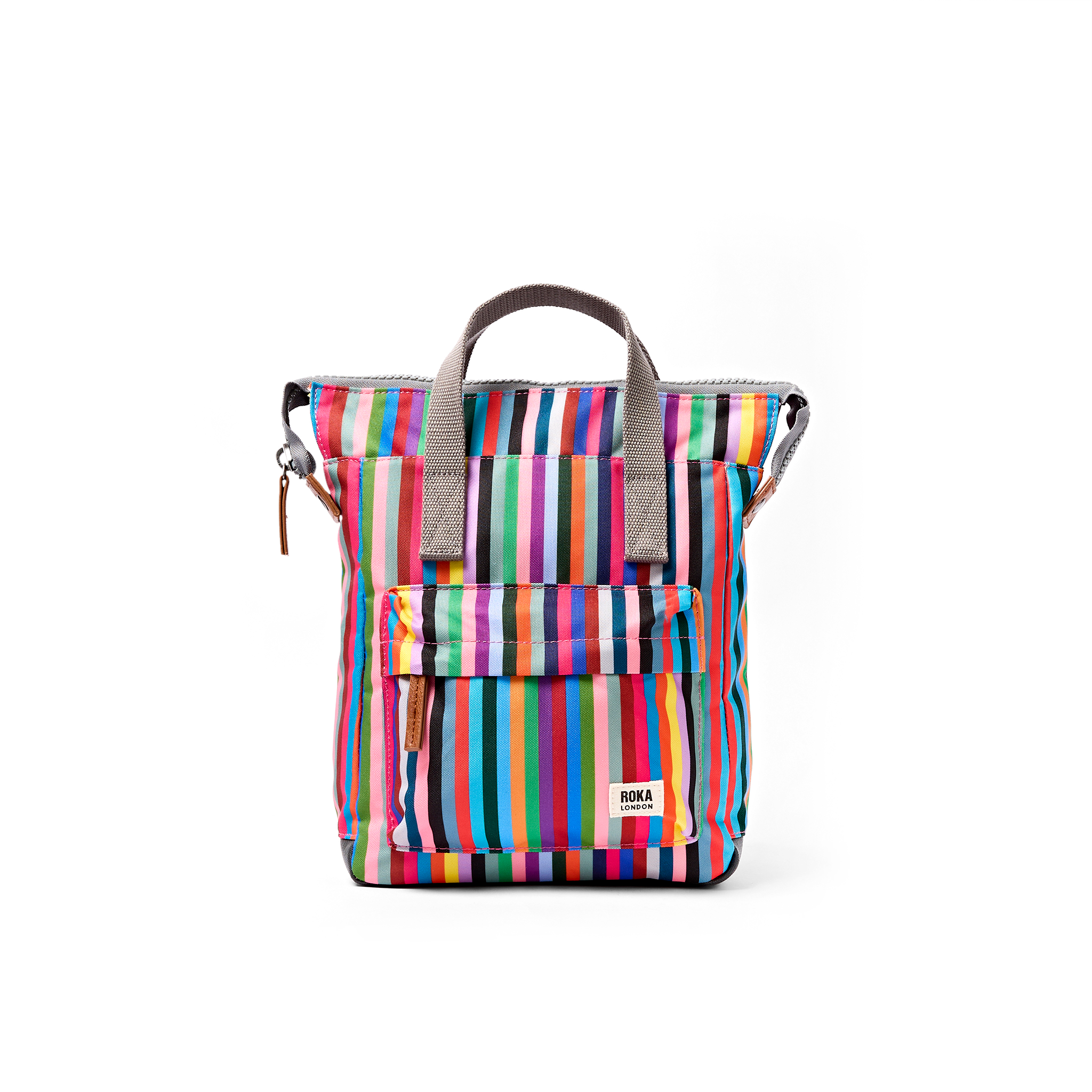 Roka London Bantry Small ryggsekk multi stripe 7,4 liter