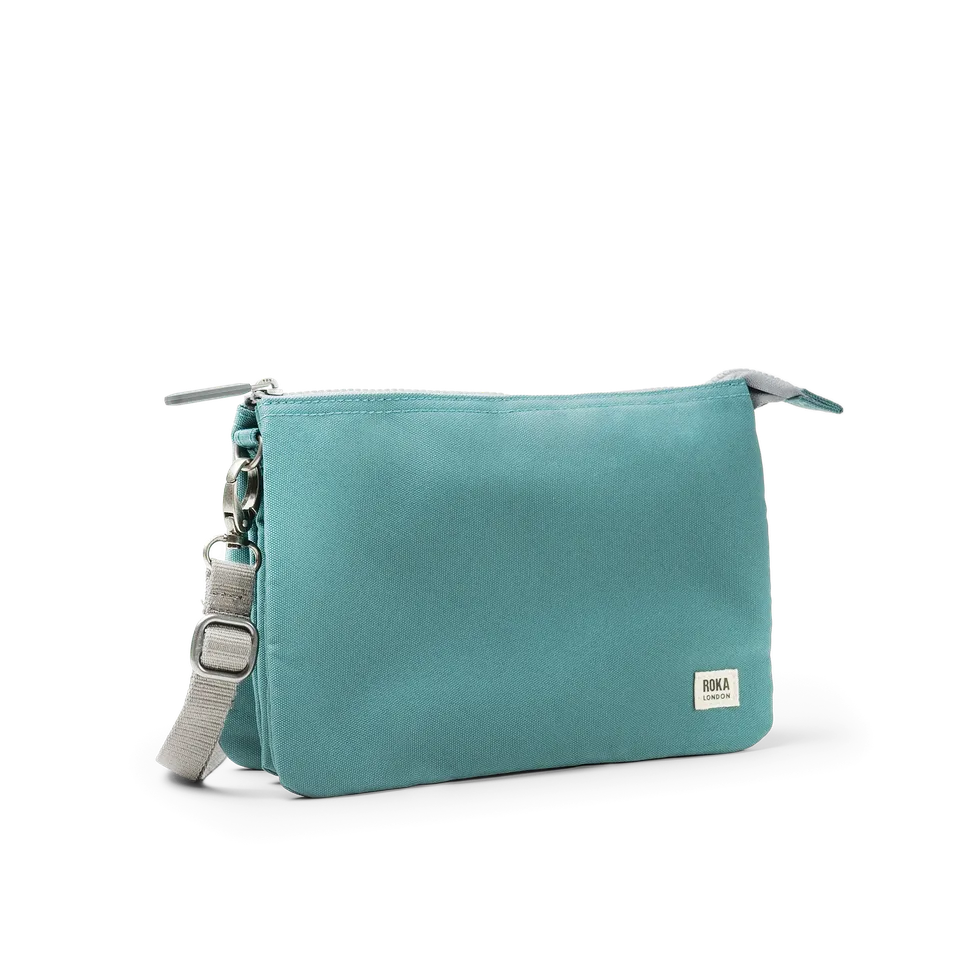 Roka London Carnaby Sage lommebokveske XL resirkulert