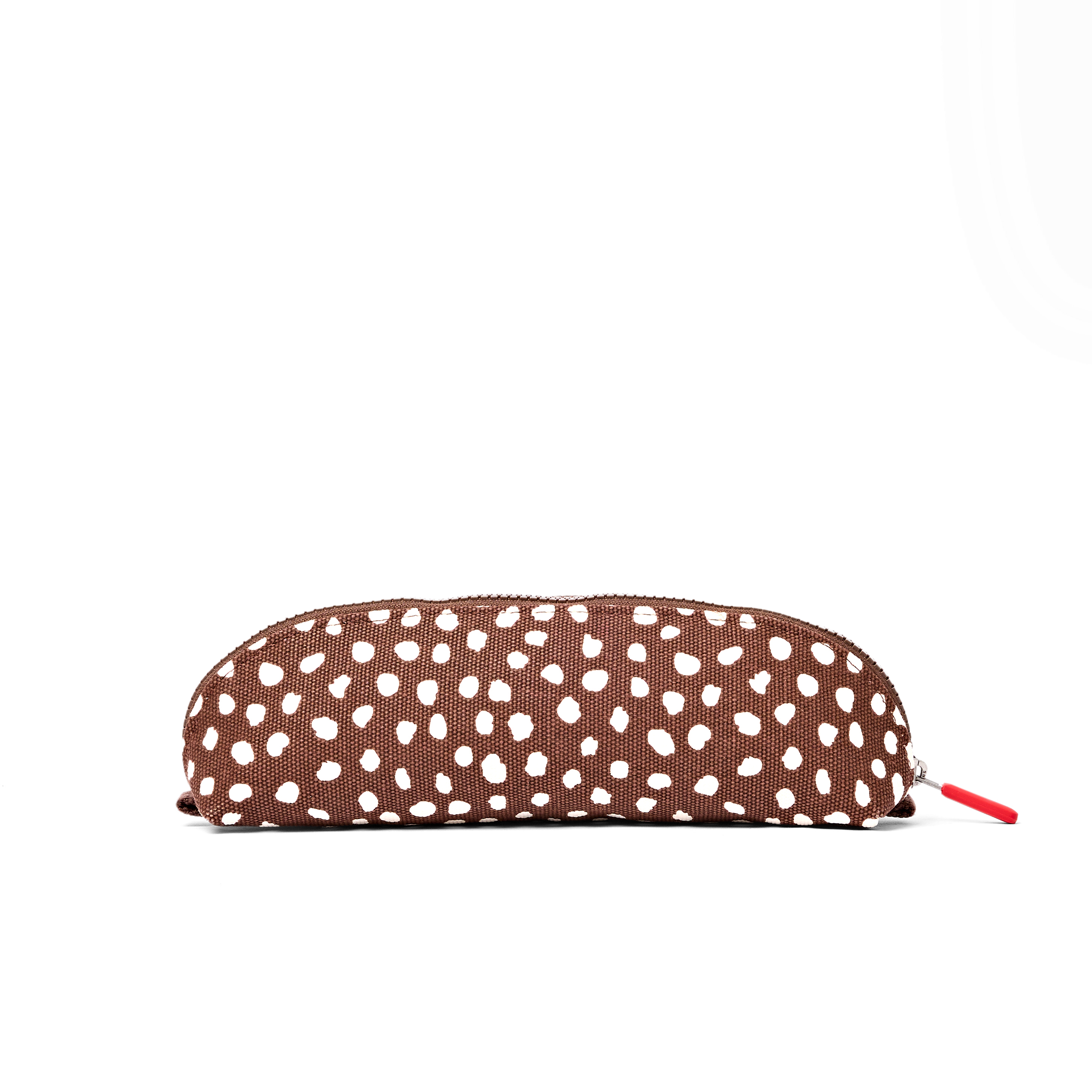 Roka London Tate Pouch pennal brun prikket Small