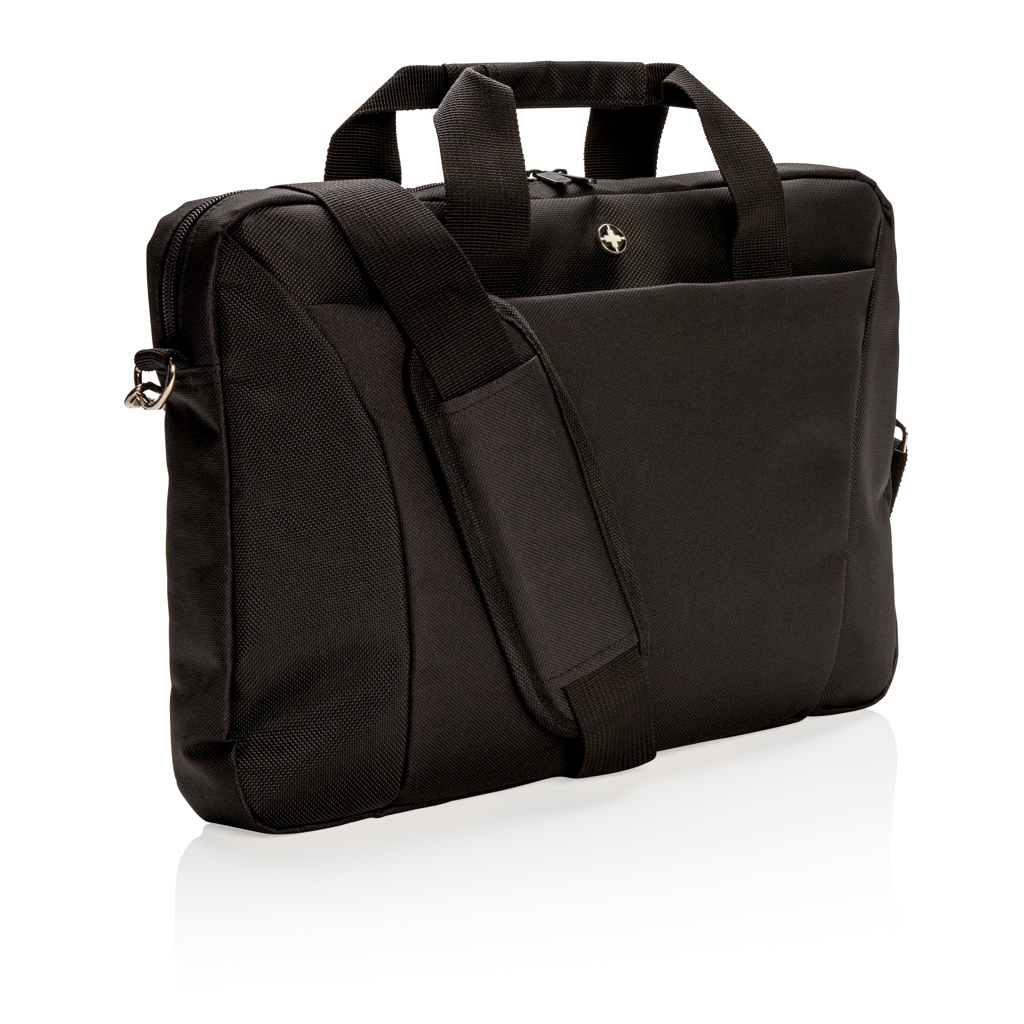 Swiss Peak laptopveske 15,4" svart tynn PVC-fri