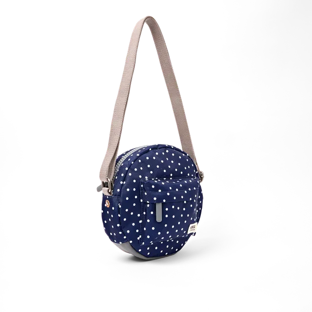 Roka London Paddington skulderveske Small prikkete rund