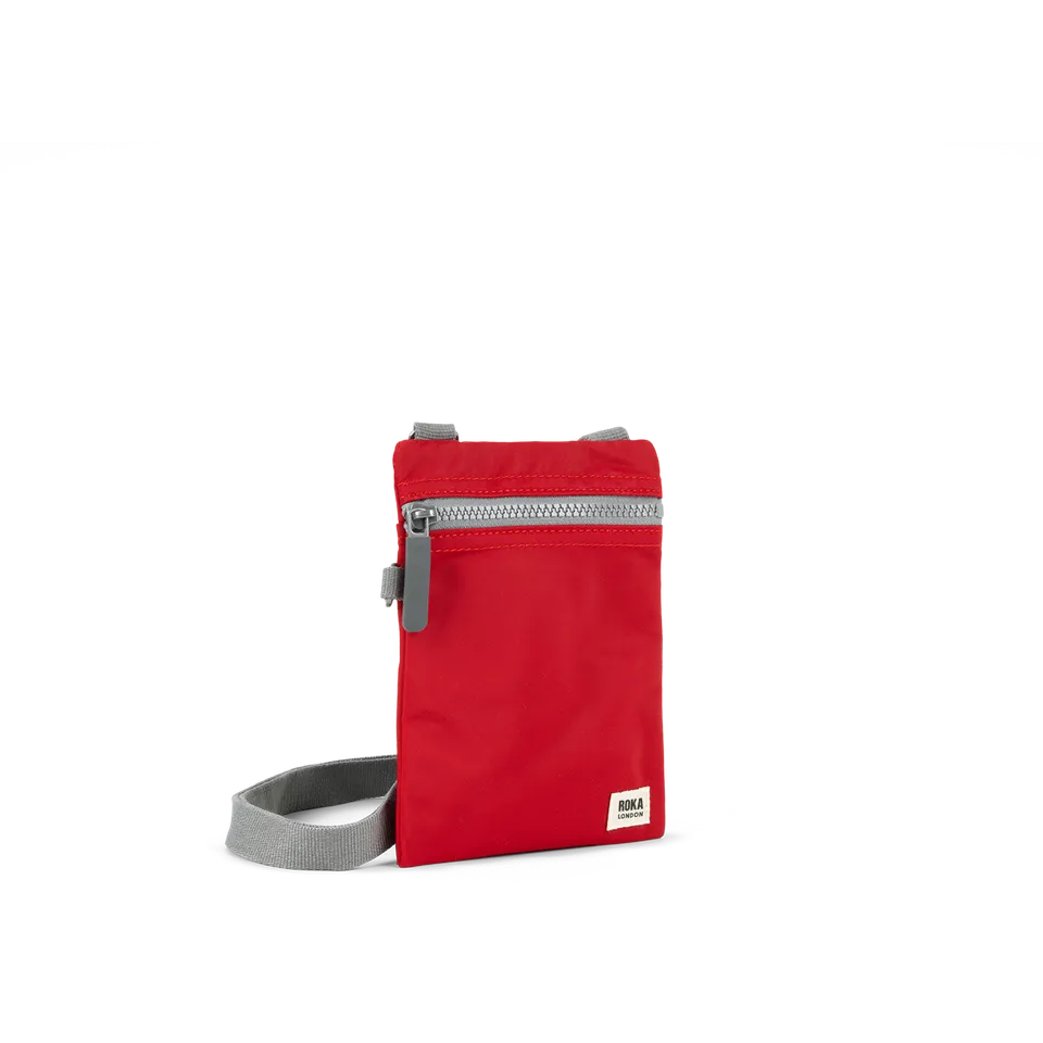 Roka London Chelsea XS mobilveske cranberry nylon