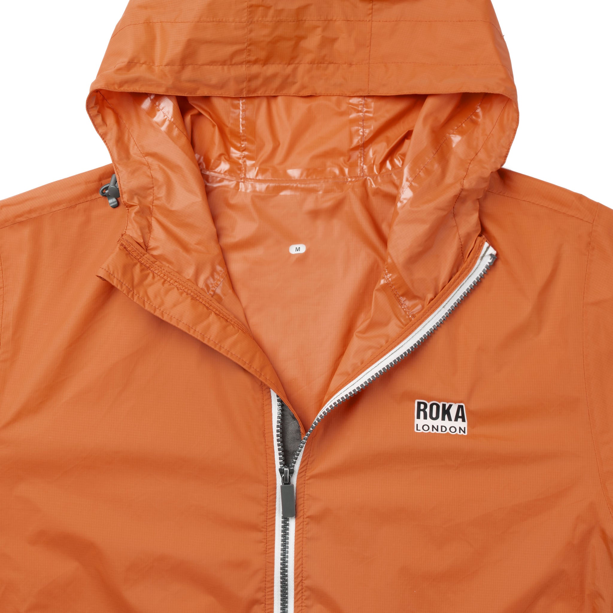 Roka London Holborn regnjakke burnt orange vanntett