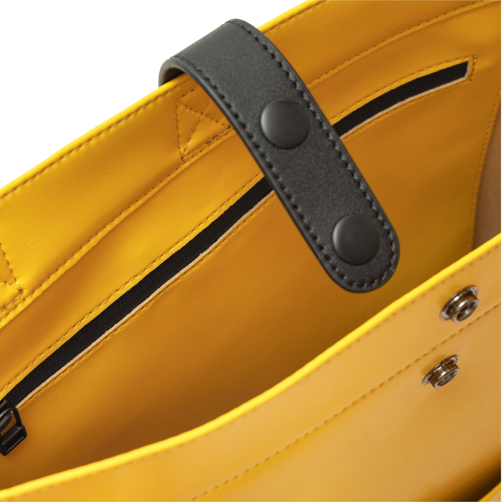 KIWEE Tote Bag handlenett Yellow 6,5L resirkulert skinn