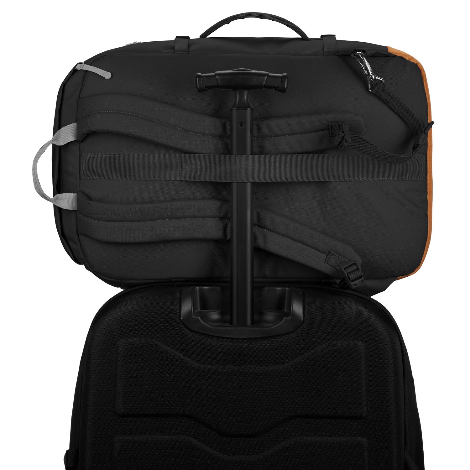 Pacsafe GO 44L ryggsekk Jet Black tyverisikker