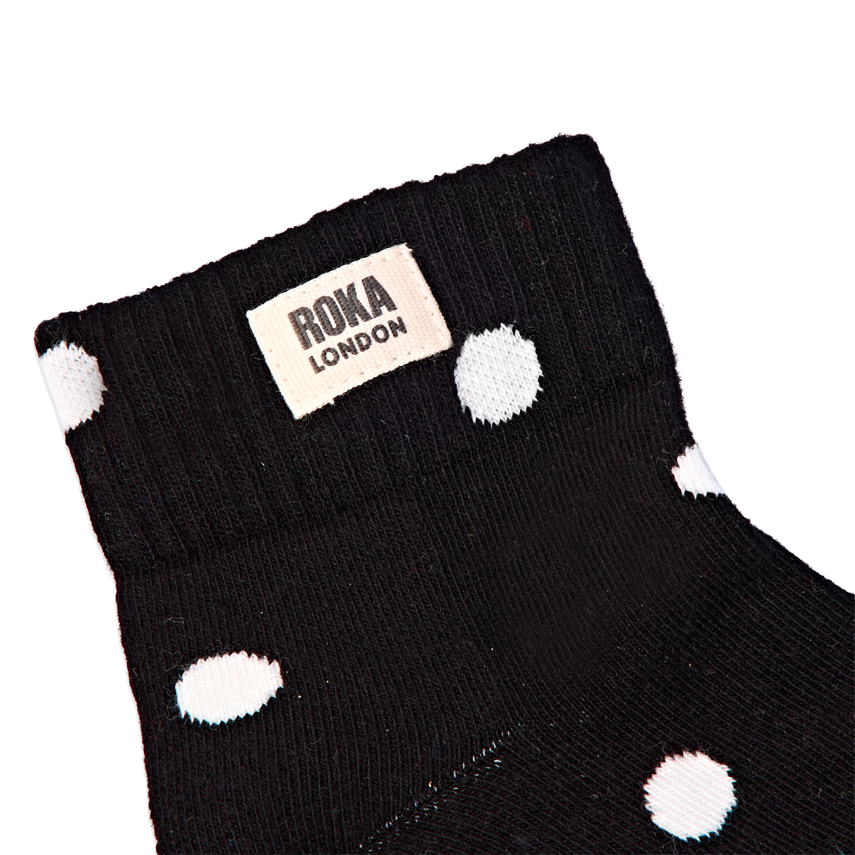 Roka London Wembley ankelsokker Black Dot dame