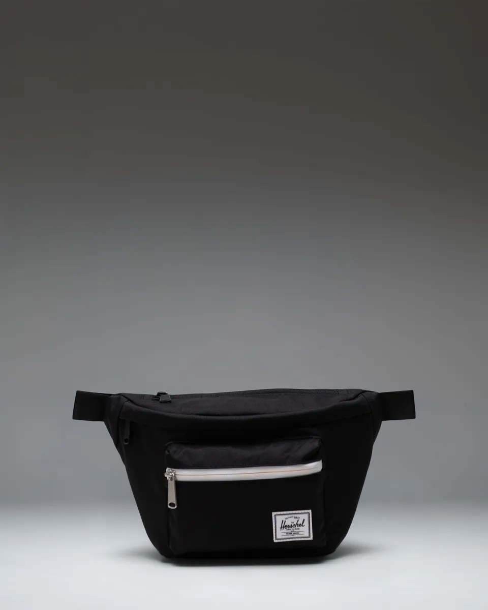 Herschel Pop Quiz midjeveske black 2 lommer