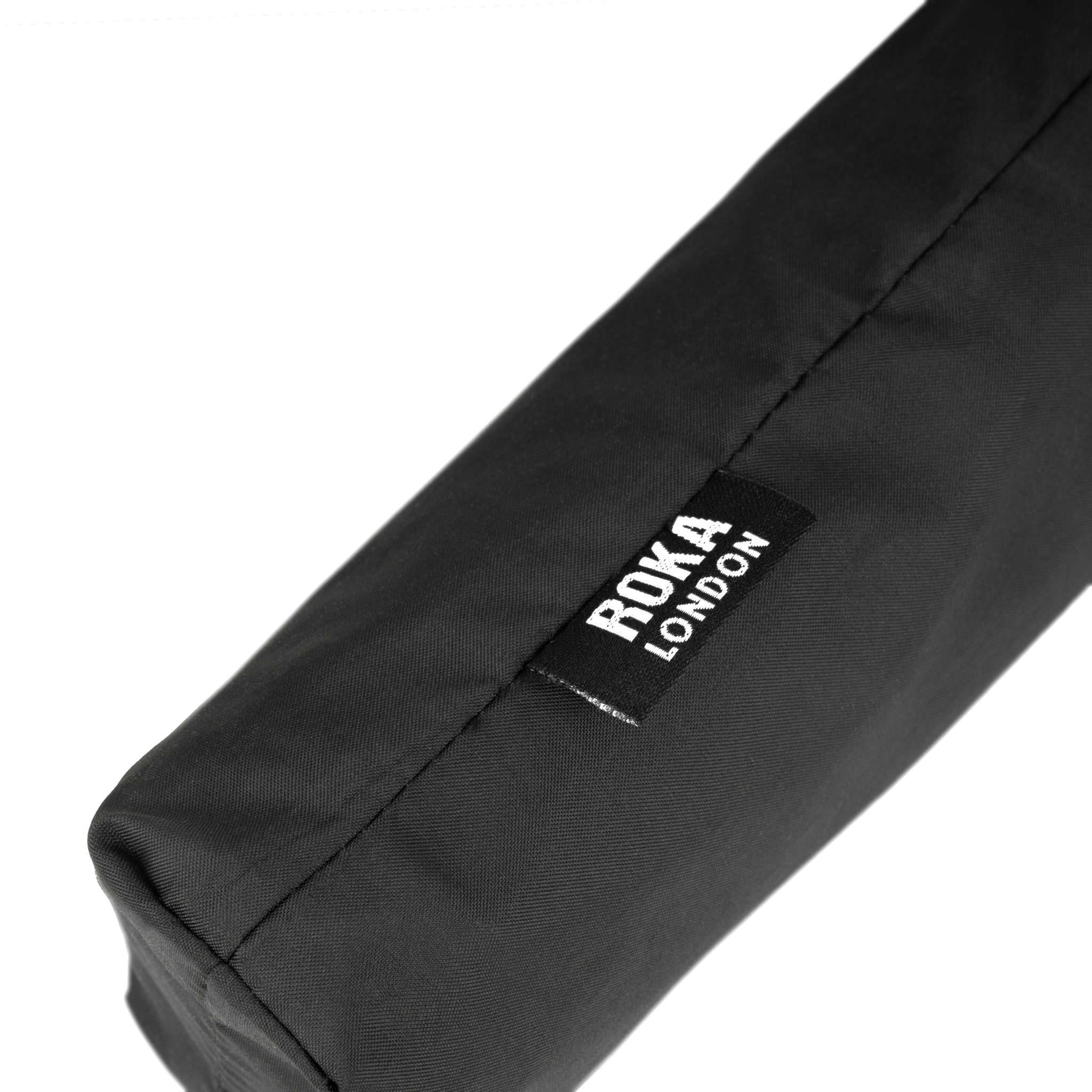 Roka London Waterloo paraply medium svart/teal kompakt