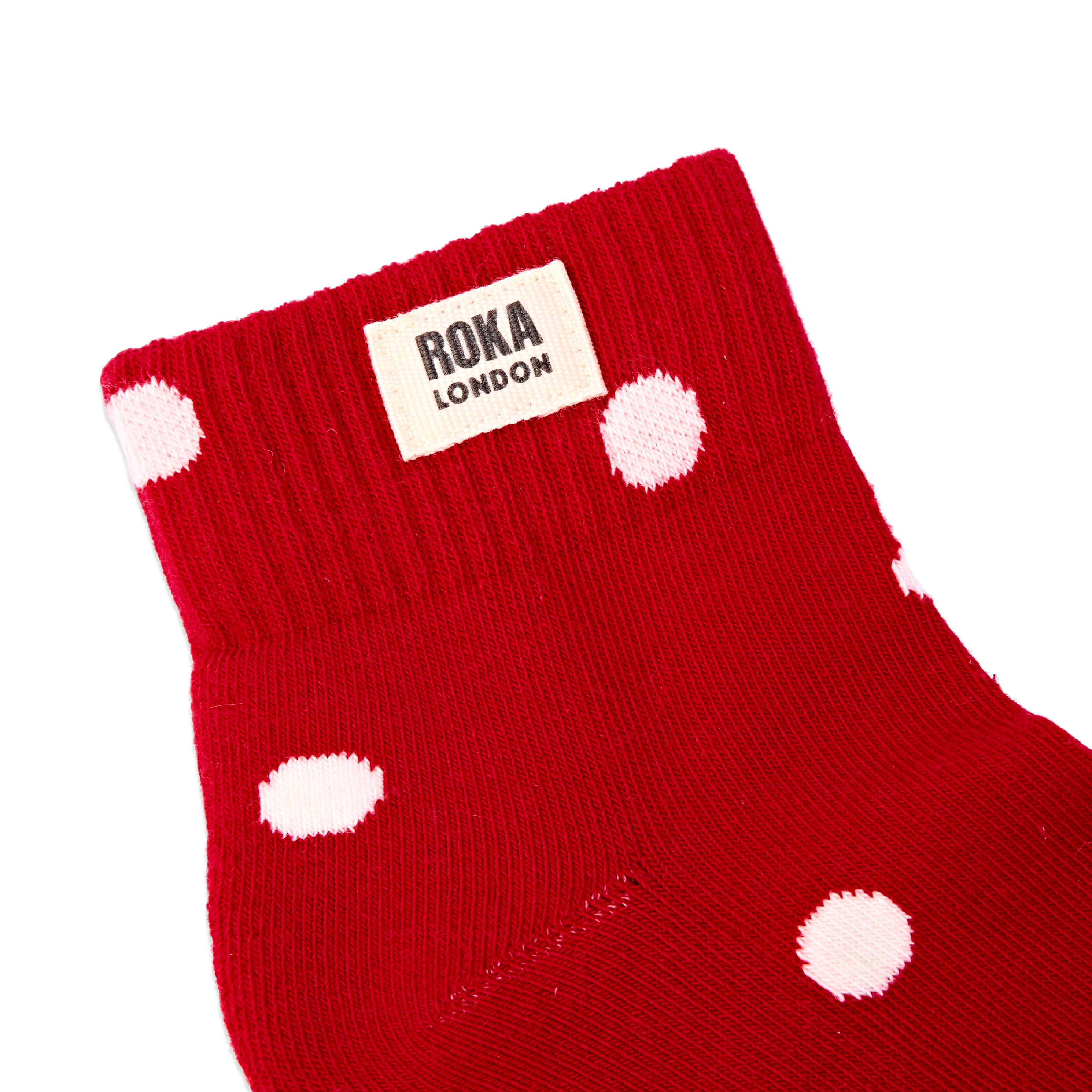 Roka London Wembley ankelsokker scarlet dot 36–42