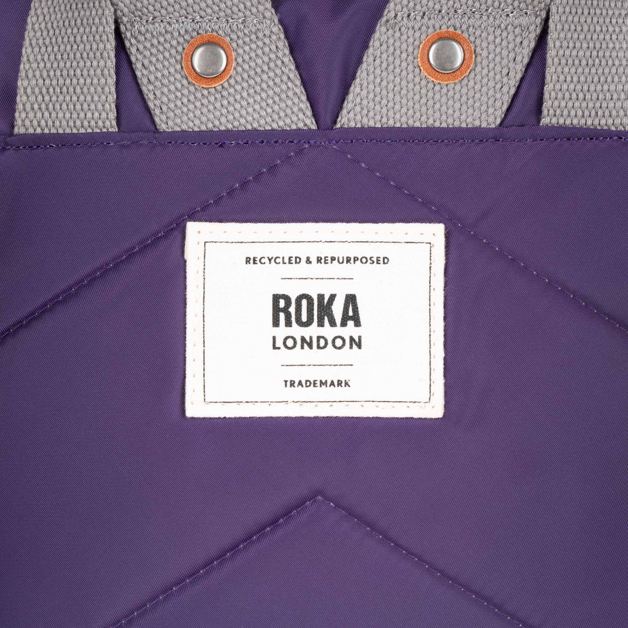 Roka London Canfield B ryggsekk small majestic purple værbestandig