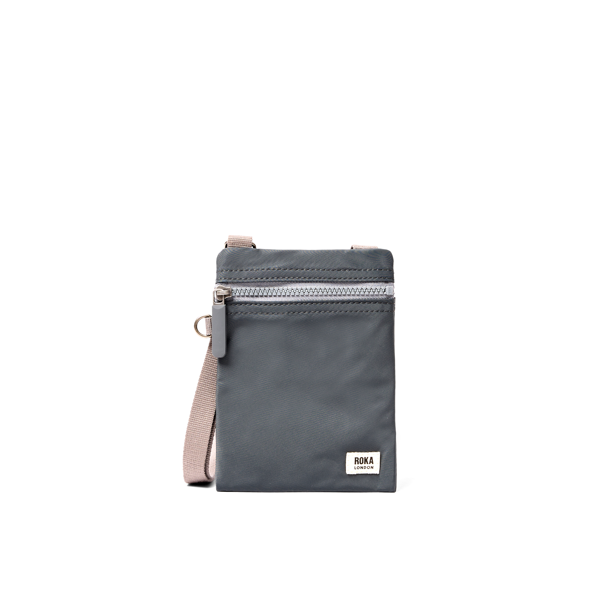 Roka London Chelsea Pocket Sling skulderveske Beluga Extra Small værbestandig