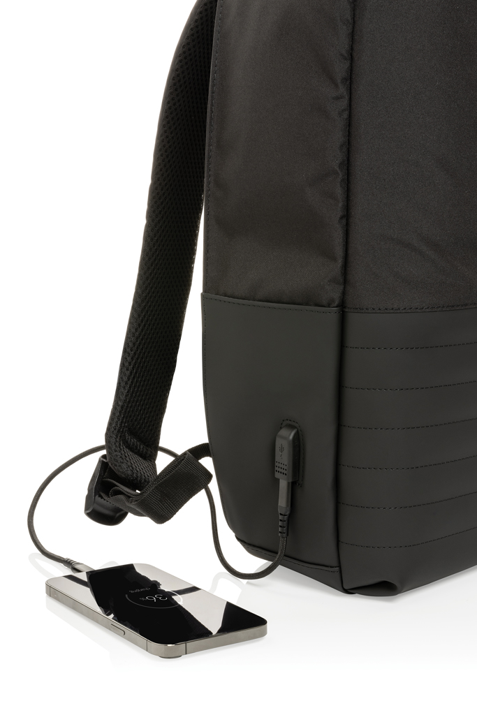 Swiss Peak AWARE RFID ryggsekk 15" svart tyverisikker