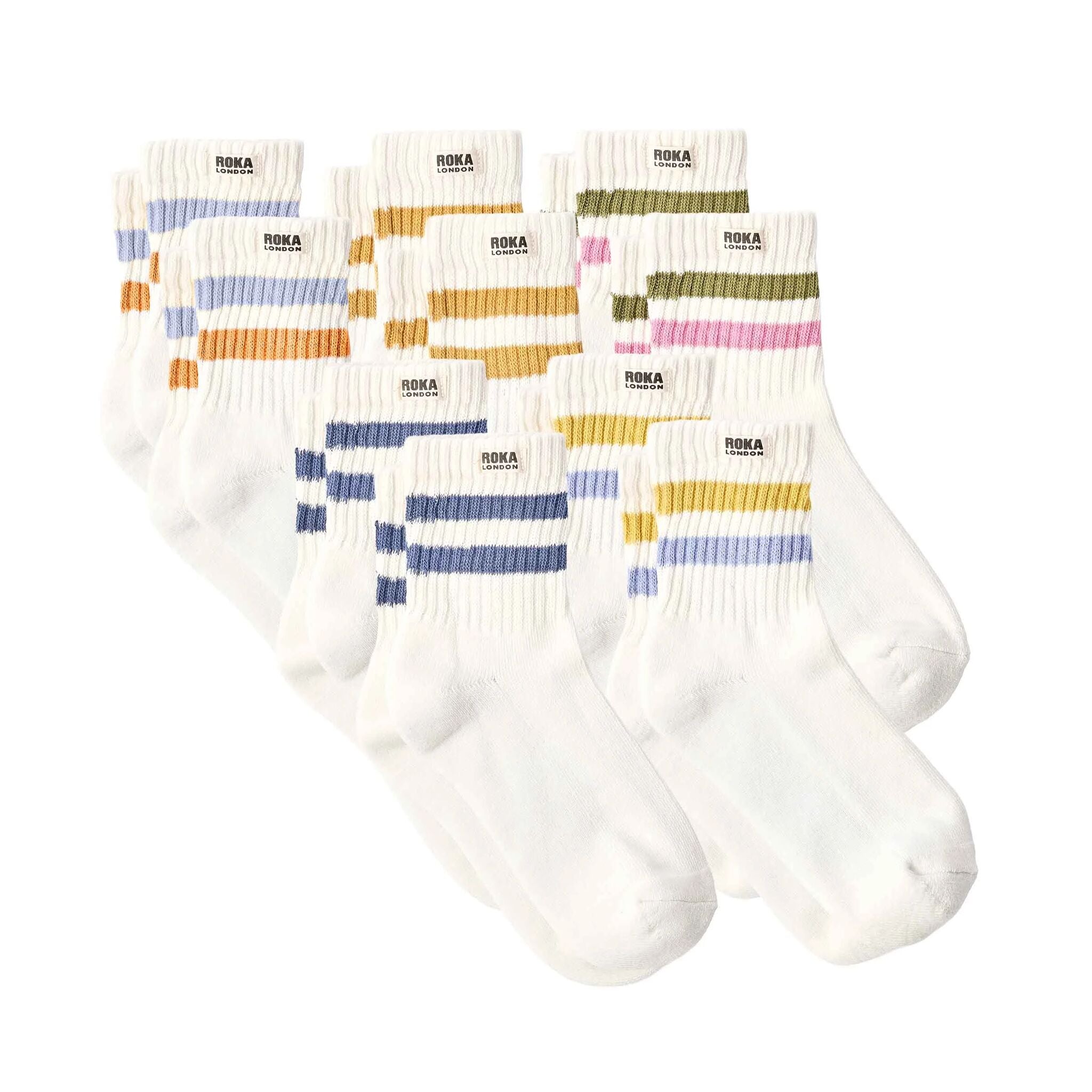 Roka London Windsor crewsokker dame Active Sporty 3-pk