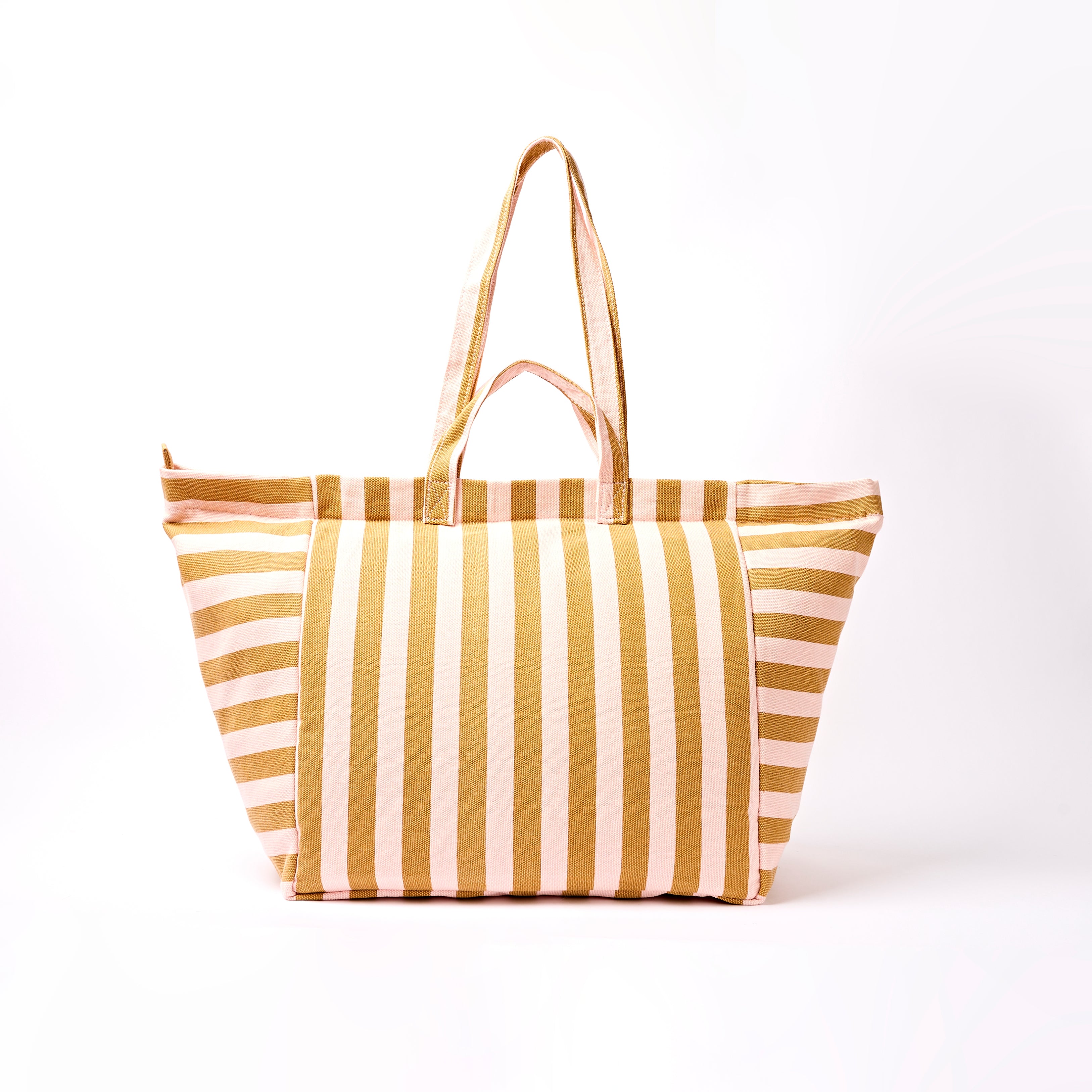 Roka London Marylebone Large tote rose gold stripe 43,4 liter