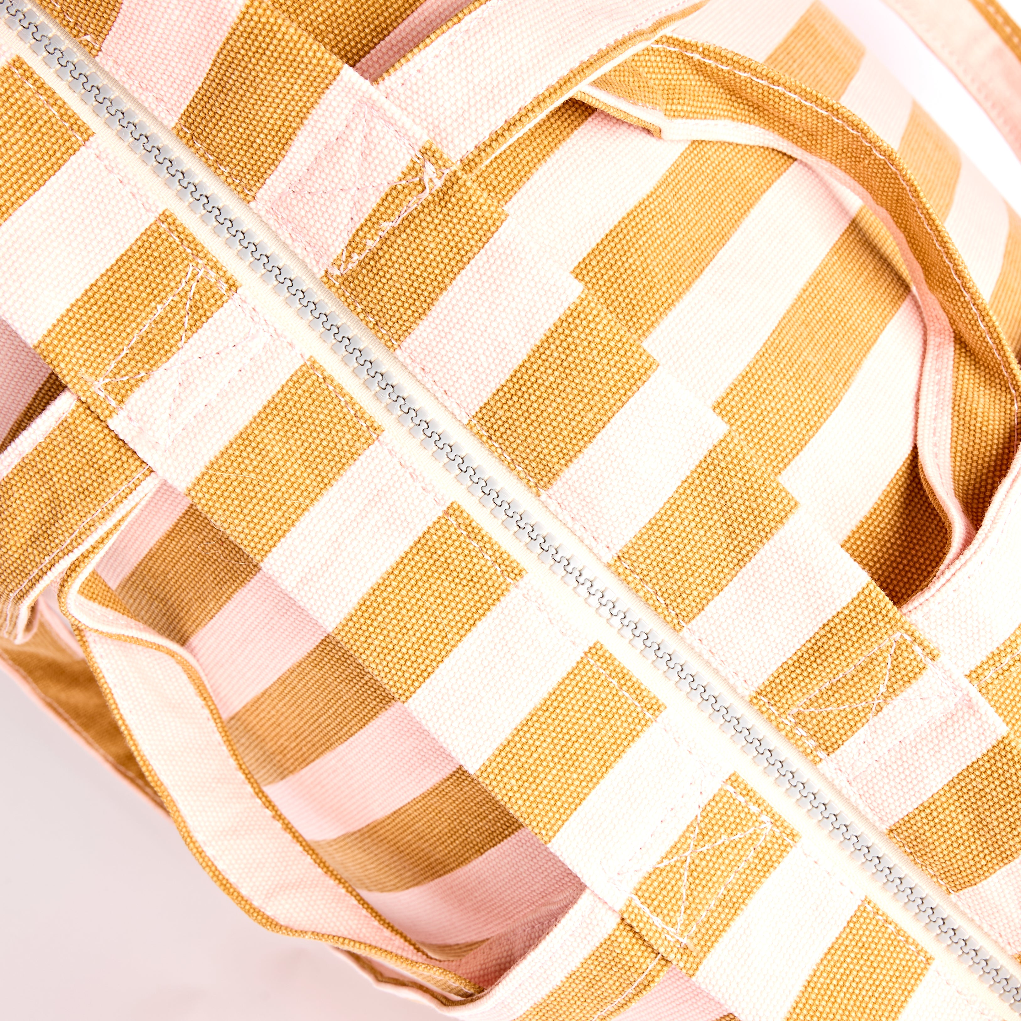 Roka London Marylebone Large tote rose gold stripe 43,4 liter