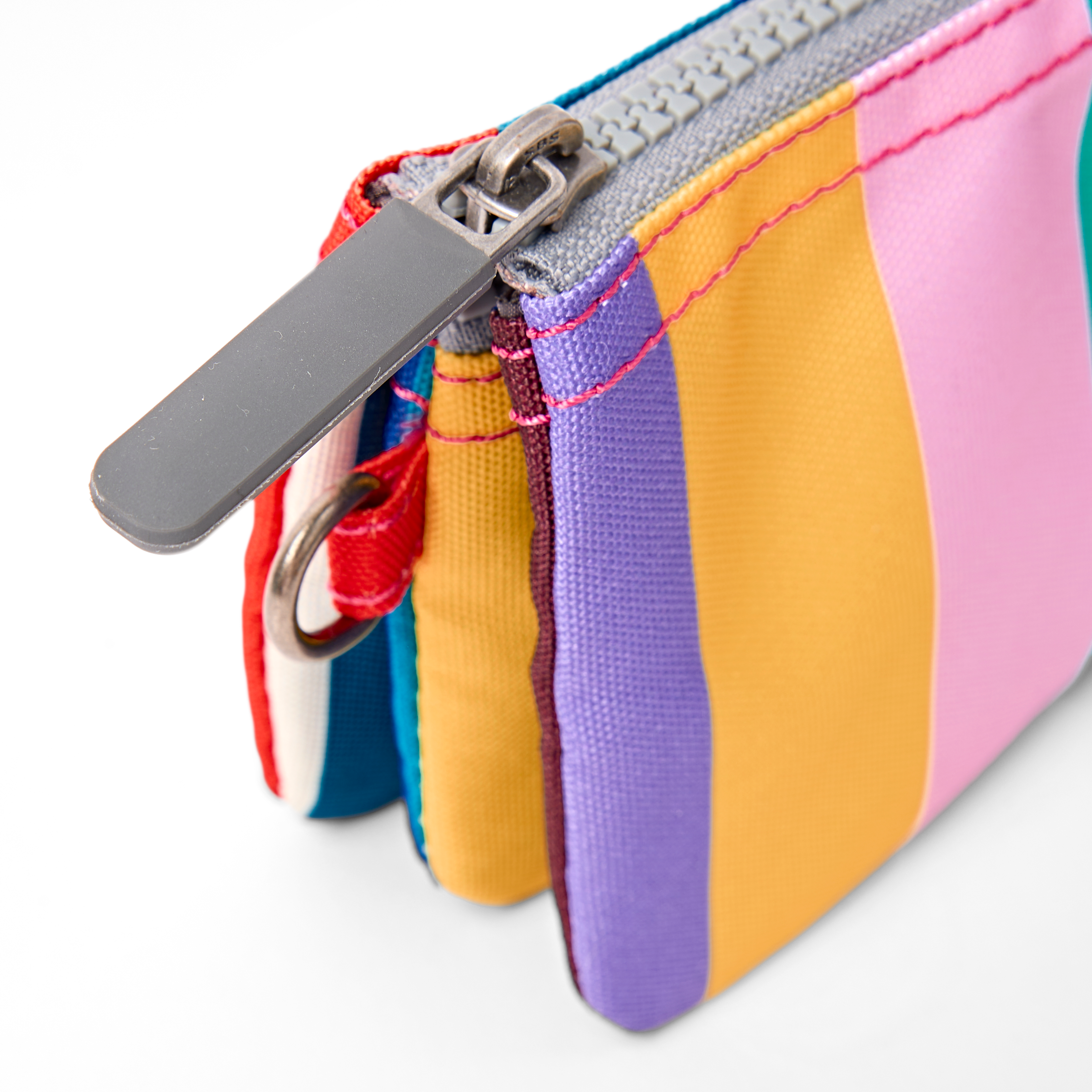 Roka London Carnaby Wallet lommebok Small Wide Multi Stripe værbestandig