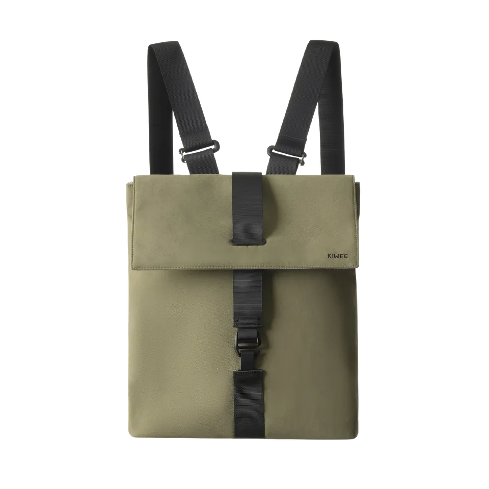 KIWEE Square M ryggsekk mose 15 L laptop 15"