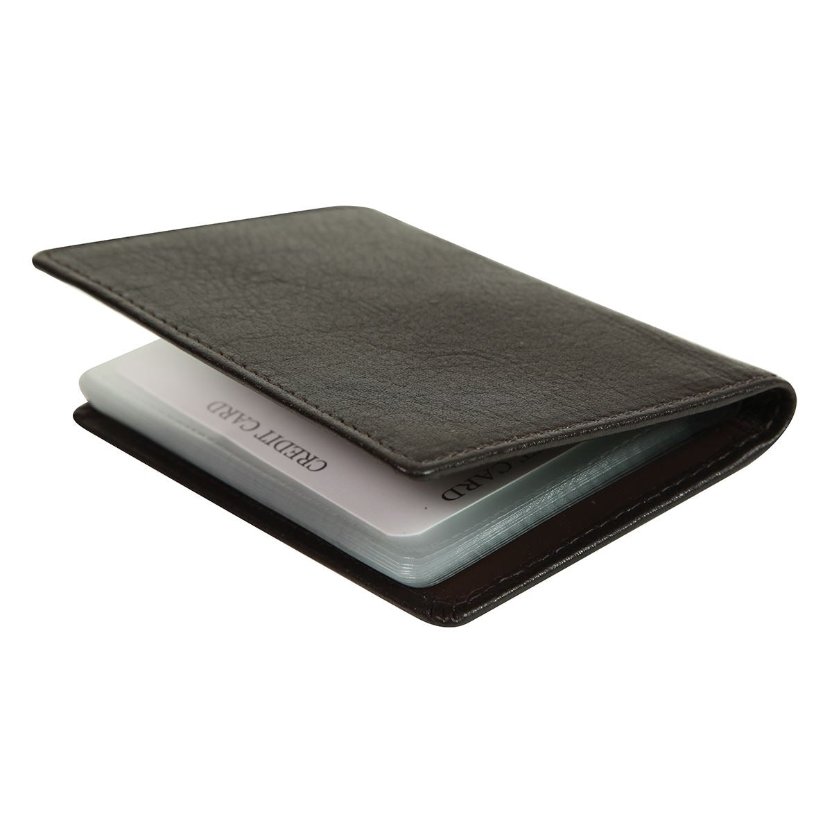 Shugon Leather kortholder skinn mørkebrun