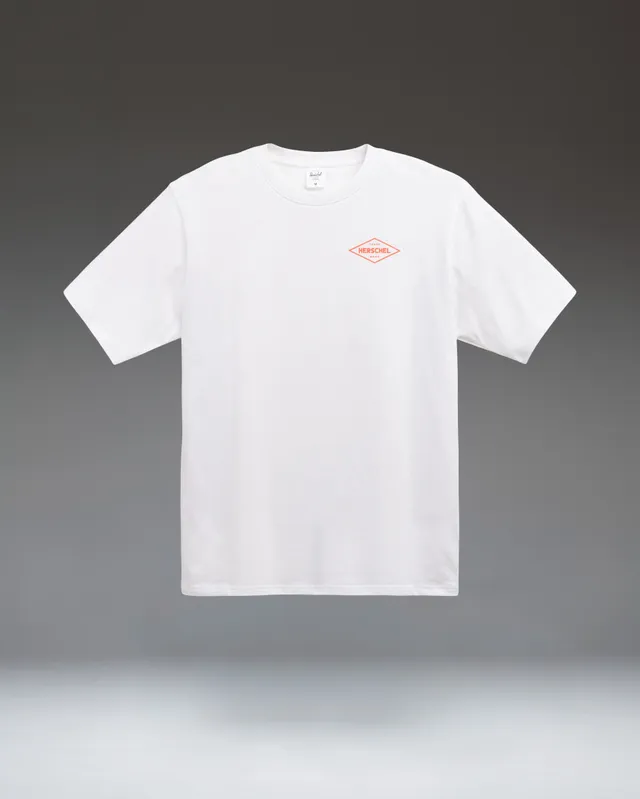 Herschel Stamp Tee t-skjorte hvit bomull