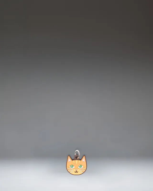 Herschel Cat Bag Charm veskeanheng oransje katt
