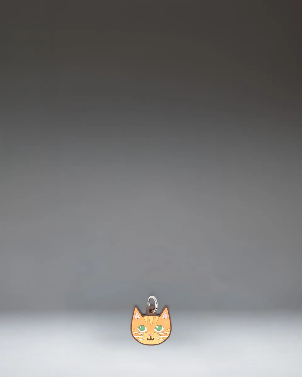Herschel Cat Bag Charm veskeanheng oransje katt