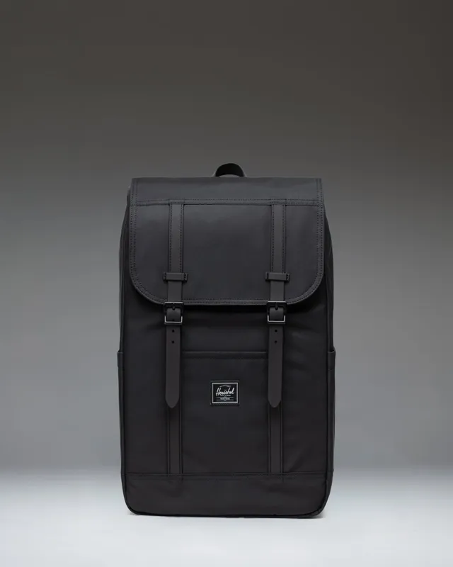 Herschel Retreat Backpack Twill ryggsekk Black Grey