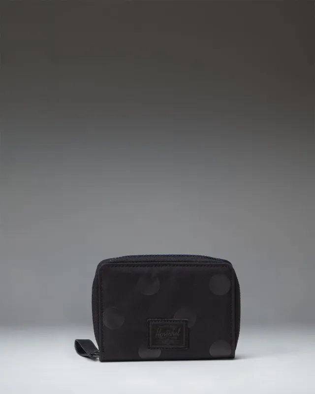 Herschel Tyler lommebok prikket svart bifold